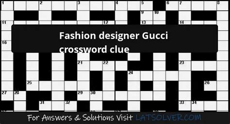 gucci universal crossword clue